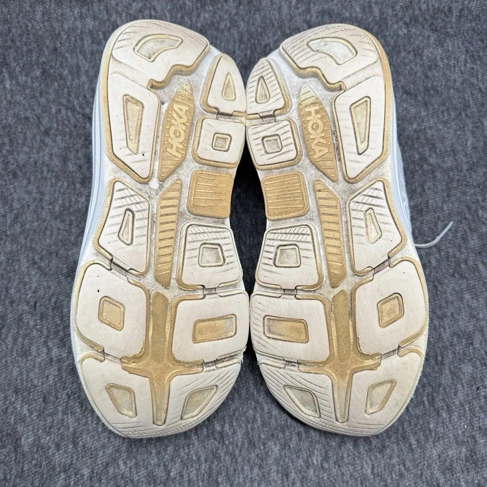Hoka Bondi 9 Womens Size 10.5 White Max Cushion Running Shoes W BONDI 9